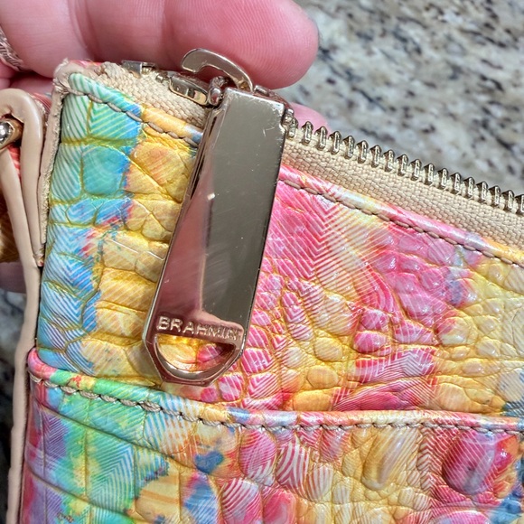 Colorful Crocodile Embossed Women's Bag and Wallet Set by Brahmin - Picture 8 of 13